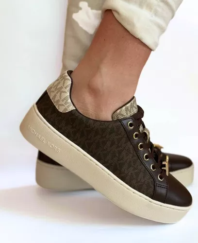 Michael Kors baskets Poppy Lace Up brown