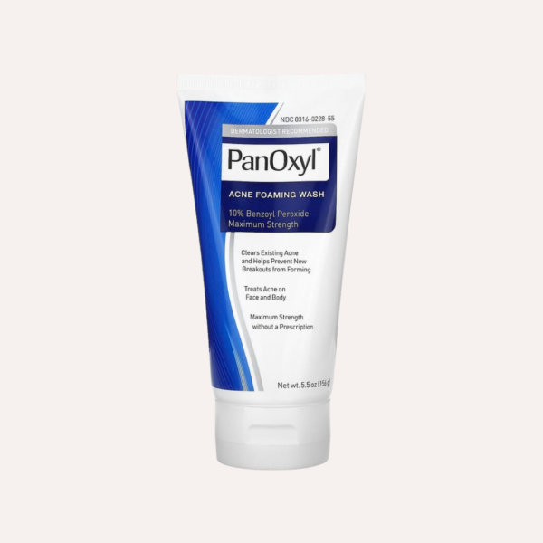PanOxyl Acné Moussant Nettoyant Peroxyde de Benzoyle 10% 156g