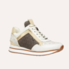 Michael Kors Maddy Baskets Mixtes Beige Or 49T8MAFS1B