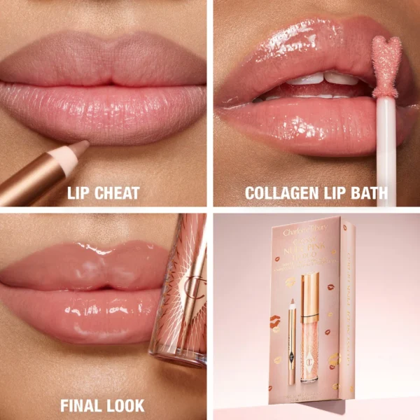 Charlotte Tilbury - Glossy Nude Pink Lip Duo