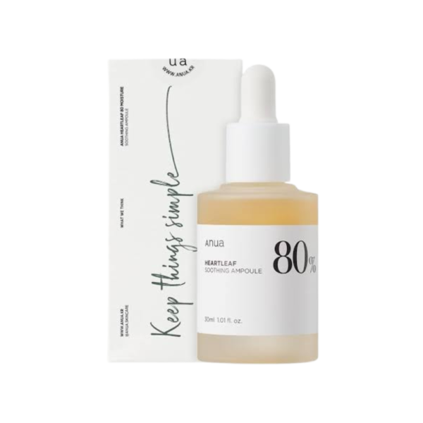 Anua Heartleaf 80% Soothing Ampoule Sérum visage 30ml