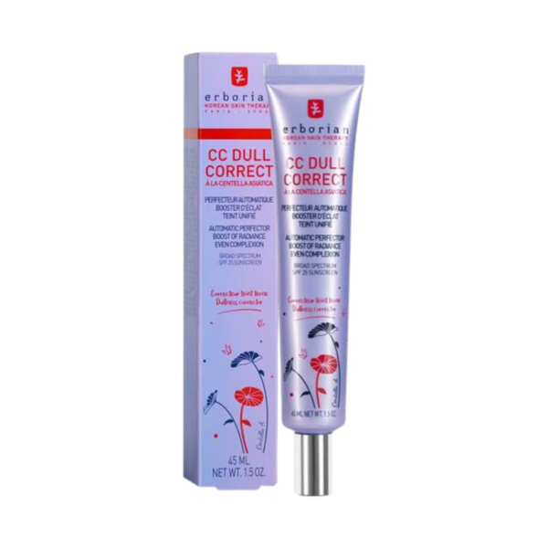 ERBORIAN CC Dull Correct à la Centella Asiatica - Tous Types de Peaux, 45ml