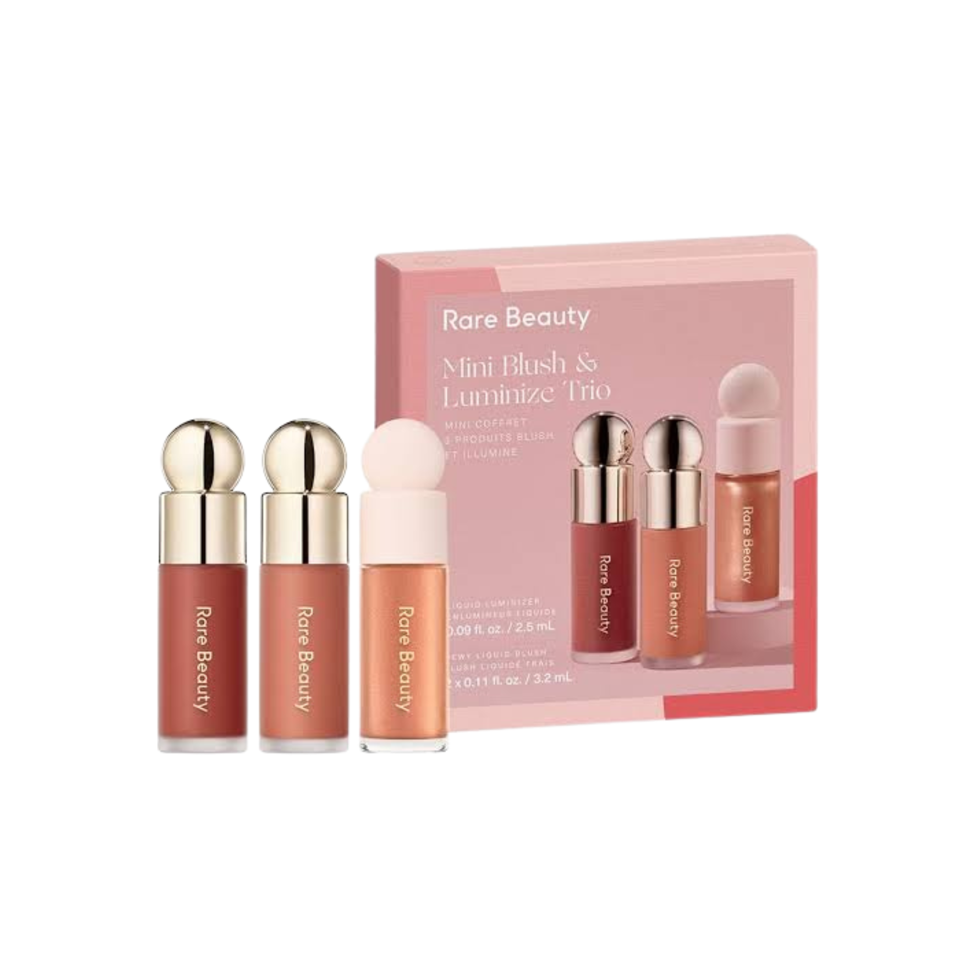 Rare Beauty Mini Blush and Luminize Trio