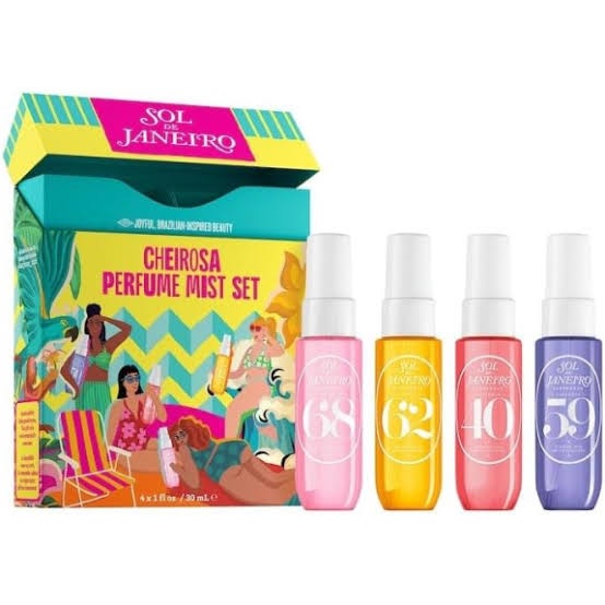 Sol de Janeiro Cheirosa Perfume Mist Set | Travel Size Mini Fragrances (4 x 30ml)