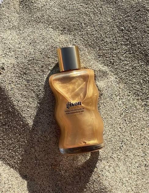 Gisou honey infused body oil shimmer - huile pour le corps pailletée
