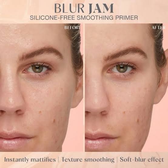 huda beauty glowish blur jam silicone free smoothing primer