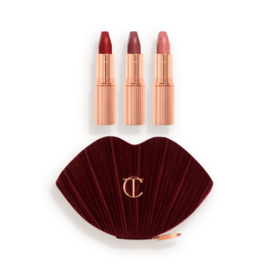 Charlotte Tilbury Hot Lips Bag – Coffret 3 Rouges à Lèvres Matte Revolution