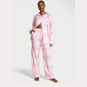 VICTORIA'S SECRET Modal-Cotton Long Pajama Set - TAILLE M US