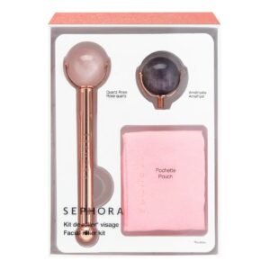 SEPHORA COLLECTION Kit De Roller Visage - Rouleau quartz rose et améthyste