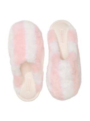 img_5218 VICTORIA'S SECRET Chaussons en fausse fourrure à bout fermé 36/37